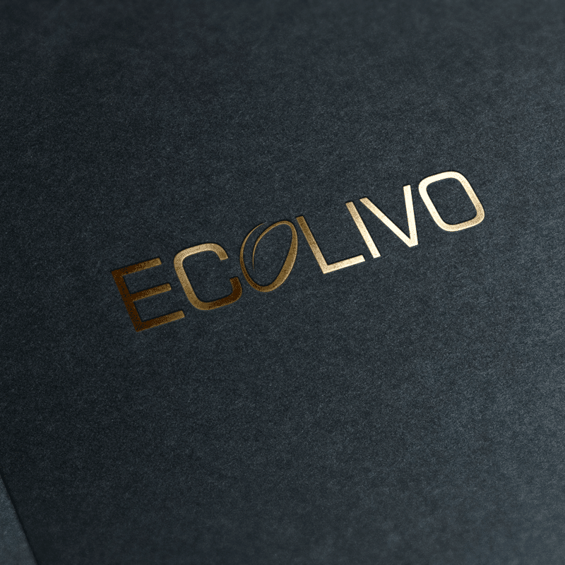 Logotipo dorado elegante para empresa.